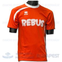   ERREA REBUS DECO SHIRT SENIOR dekorfeliratos póló - piros-fehér [L]