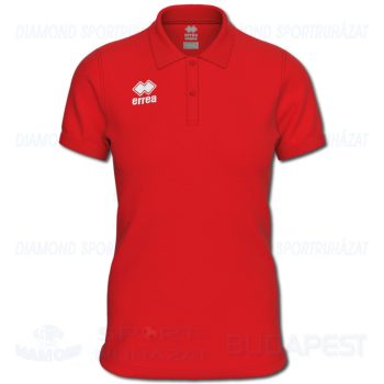 ERREA EVO LADIES POLO SHIRT női pamut póló (rövid ujjú galléros) - piros