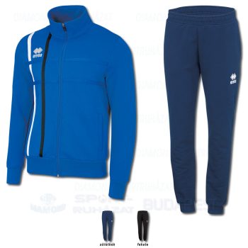 ERREA MICAEL & LAYLA WOMAN SET cipzáras pamut szabadidő melegítő felső + női nadrág SZETT - azúrkék-fehér-sötétkék [XL]