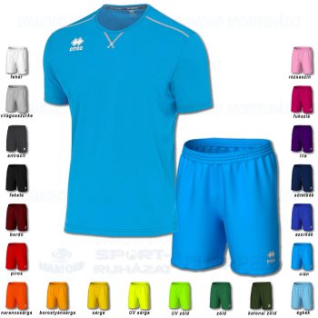 ERREA EVERTON & NEW SKIN SET futball mez + nadrág SZETT - cián