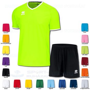 ERREA LENNOX & NEW SKIN SET futball mez + nadrág SZETT - UV zöld-fehér
