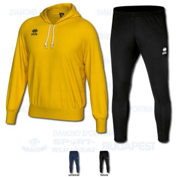 ERREA JONAS & KEY SET kapucnis-belebújós edző- és szabadidő melegítő felső + nadrág SZETT - sárga