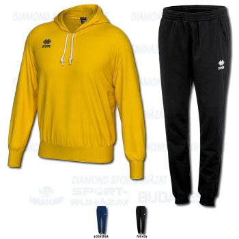 ERREA JONAS & VANESSA WOMAN 3.0 SET kapucnis-belebújós edző- és szabadidő melegítő felső + női nadrág SZETT - sárga