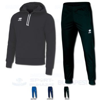 ERREA JONAS & MILO 3.0 SET kapucnis-belebújós edző- és szabadidő melegítő felső + nadrág SZETT - antracit