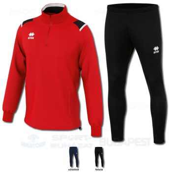 ERREA LARS & FLANN SET cipzáras nyakú edző melegítő felső + hosszú nadrág SZETT - piros-fekete-fehér [M]