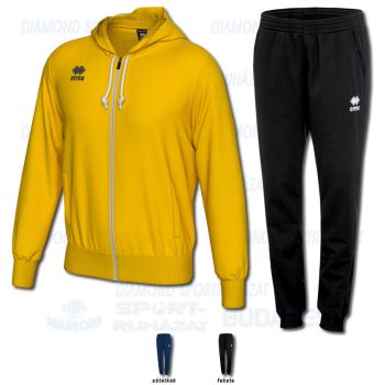 ERREA JACOB & VANESSA WOMAN 3.0 SET kapucnis-cipzáras edző- és szabadidő melegítő felső + női nadrág SZETT - sárga