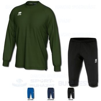 ERREA MADISON & PENCK SET belebújós edző melegítő felső + háromnegyedes nadrág KIT - katonai zöld