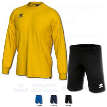 ERREA MADISON & CORE SET belebújós edző melegítő felső + bermuda nadrág SZETT - sárga