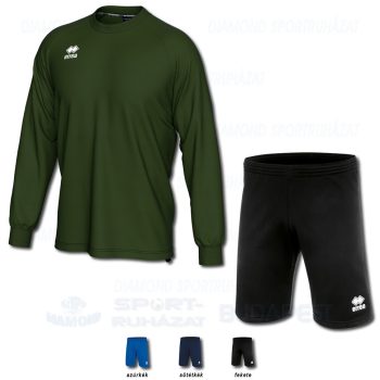 ERREA MADISON & CORE SET belebújós edző melegítő felső + bermuda nadrág SZETT - katonai zöld