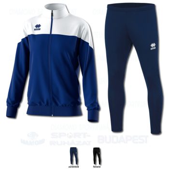 ERREA BEA WOMAN & FLANN SET női cipzáras karcsúsított edző- és szabadidő melegítő felső + unisex nadrág SZETT - sötétkék-fehér