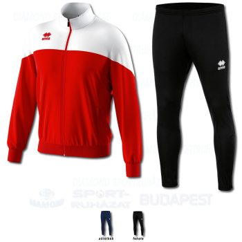 ERREA BUDDY & FLANN SET cipzáras edző- és szabadidő melegítő felső + nadrág SZETT - piros-fehér