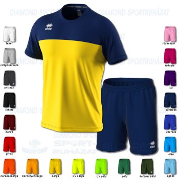 ERREA BRANDON & NEW SKIN SET futball mez + nadrág SZETT - sárga-sötétkék