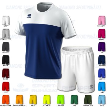 ERREA BRANDON & NEW SKIN SET futball mez + nadrág SZETT - sötétkék-fehér