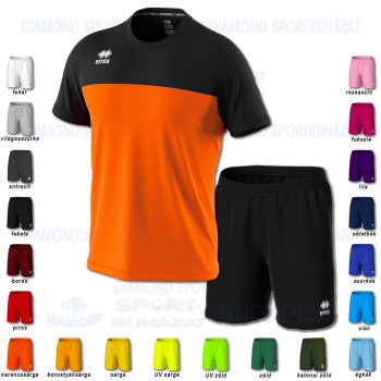 ERREA BRANDON & NEW SKIN SET futball mez + nadrág SZETT - narancssárga-fekete [M]