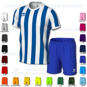 ERREA STRIP & NEW SKIN SET futball mez + nadrág SZETT - azúrkék-fehér ERREA STRIP & NEW SKIN SET futball mez + nadrág SZETT - azúrkék-fehér