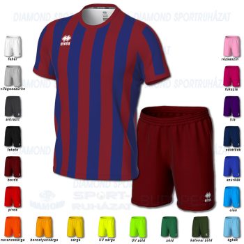 ERREA STRIP & NEW SKIN SET futball mez + nadrág SZETT - királykék-bordó