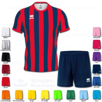 ERREA STRIP & NEW SKIN SET futball mez + nadrág SZETT - sötétkék-piros