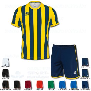 ERREA STRIP & BONN SET futball mez + nadrág SZETT - sötétkék-sárga