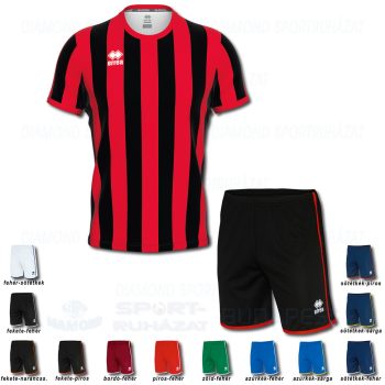 ERREA STRIP & BONN SET futball mez + nadrág SZETT - fekete-piros