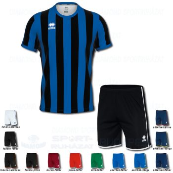 ERREA STRIP & BONN SET futball mez + nadrág SZETT - fekete-azúrkék