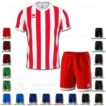 ERREA STRIP & BARNEY SET futball mez + nadrág SZETT - piros-fehér