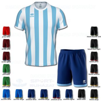 ERREA STRIP & BARNEY SET futball mez + nadrág SZETT - égkék-fehér
