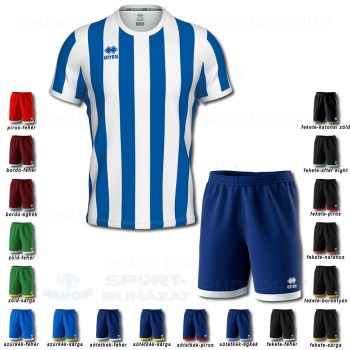 ERREA STRIP & BARNEY SET futball mez + nadrág SZETT - azúrkék-fehér