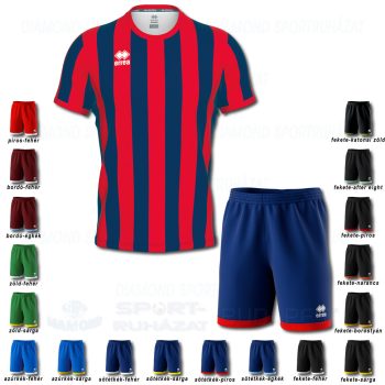 ERREA STRIP & BARNEY SET futball mez + nadrág SZETT - sötétkék-piros
