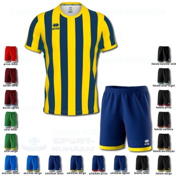 ERREA STRIP & BARNEY SET futball mez + nadrág SZETT - sötétkék-sárga