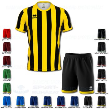 ERREA STRIP & BARNEY SET futball mez + nadrág SZETT - fekete-sárga
