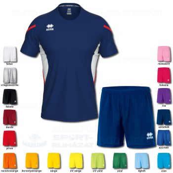 ERREA CURTIS & NEW SKIN SET futball mez + nadrág SZETT - sötétkék-fehér-piros