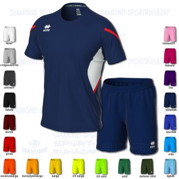 ERREA CURTIS & NEW SKIN SET futball mez + nadrág SZETT - sötétkék-fehér-piros