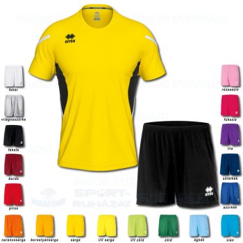 ERREA CURTIS & NEW SKIN SET futball mez + nadrág SZETT - sárga-fekete-fehér
