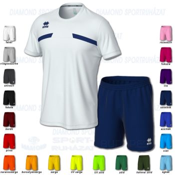 ERREA MARK & NEW SKIN SET futball mez + nadrág SZETT - fehér-sötétkék