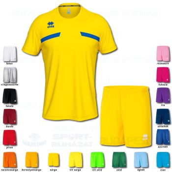 ERREA MARK & NEW SKIN SET futball mez + nadrág SZETT - sárga-azúrkék