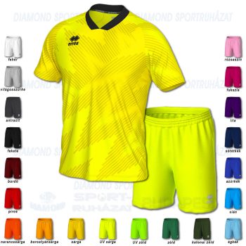 ERREA PETER & NEW SKIN SET futball mez + nadrág SZETT - UV sárga