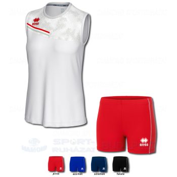 ERREA ELOY WOMAN & PREMIER WOMAN SET női röp- és kosárlabda mez + női nadrág SZETT - fehér-piros-világosszürke