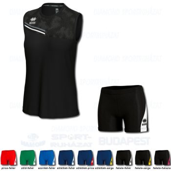 ERREA ELOY WOMAN & AMAZON 3.0 WOMAN SET női röp- és kosárlabda mez + női nadrág SZETT - fekete-antracit-fehér