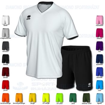 ERREA LEONARD & NEW SKIN SET futball mez + nadrág SZETT - fehér-fekete ERREA LEONARD & NEW SKIN SET futball mez + nadrág SZETT - fehér-fekete