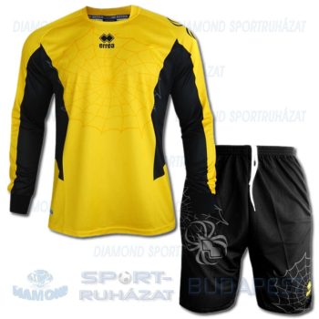 ERREA SPIDER SENIOR KIT kapus mez + nadrág KIT - sárga-fekete [L]